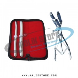 Hegar uterine dilator set 2pieces 11-12, 17-18, mathieu speculum